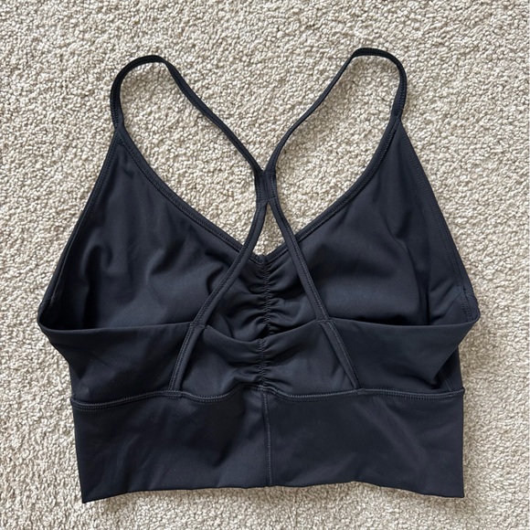 Gymshark Black Long Line Sports Bra - Picture 2 of 2